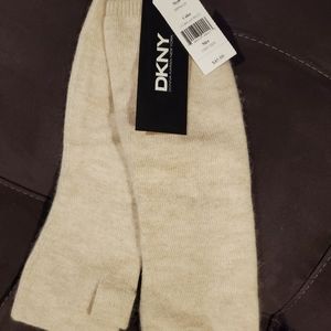 Dkny cashmere blend fingerless gloves